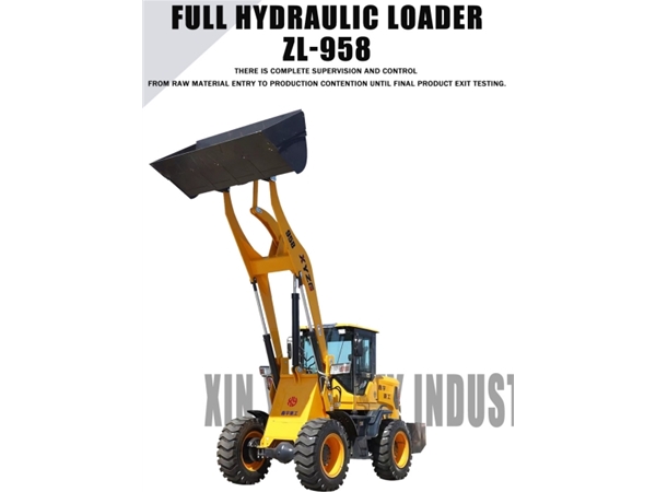 ZL958 2.0T China products/suppliers 7100*2100*2900mm 1.8m³ Bucket Four Wheel Loader Mini Small Front End Shovel Wheel Loader