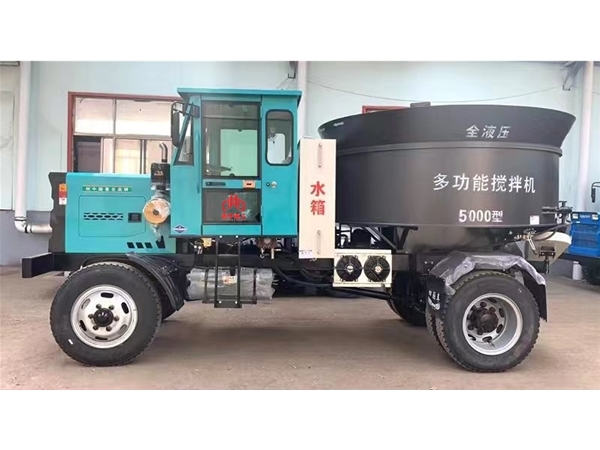 Factory direct automatic loading multi-functional 5000 type flat concrete mixer truck